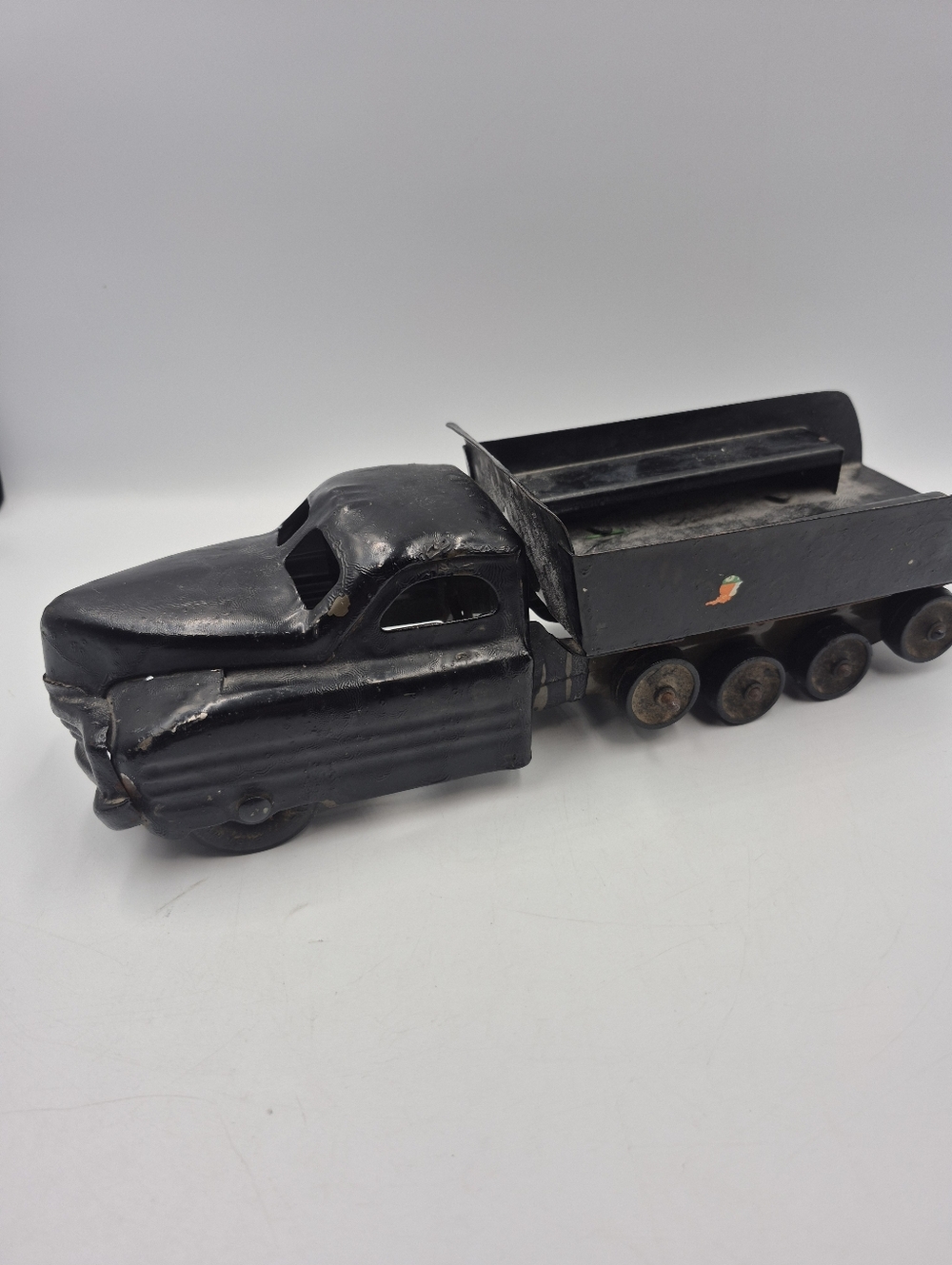 vintage Buddy L Pressed Steel Half-Track Mobile Artillery Unit,
